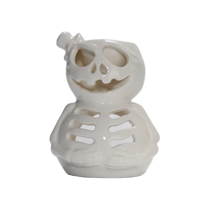 White wax melt burner Halloween aroma wax burner manufacturer candle wax burner warmer