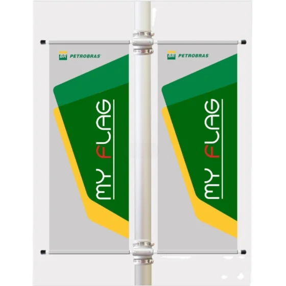 Double Side Printing Lamp Pole Street Banner