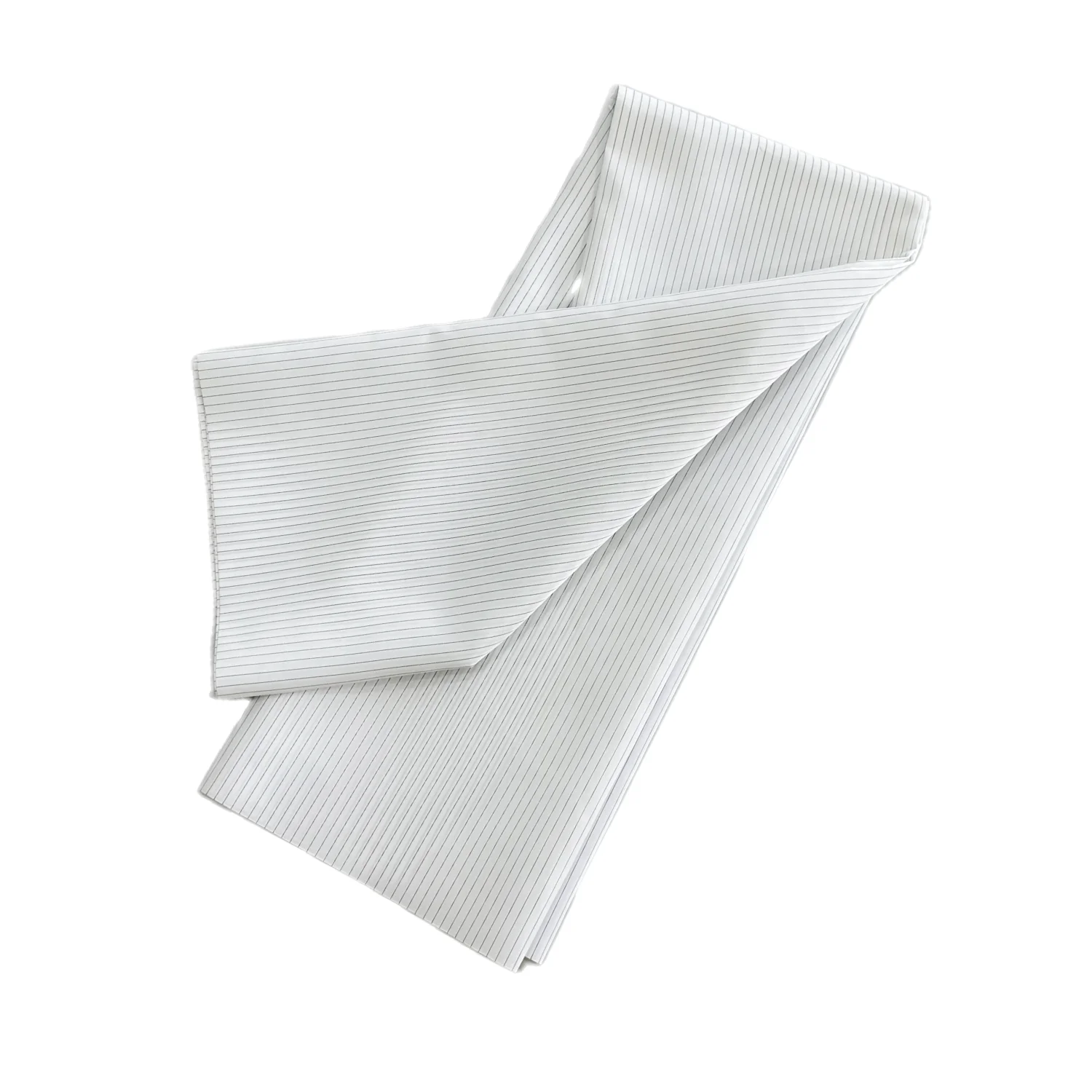 White 5mm 99% Polyester Industrial Workwear ESD Antistatic Stripe Fabric For  Industry Workwear Safety Clothing