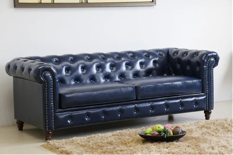 
chesterfield living room large luxury leather modern sectional sofa set 