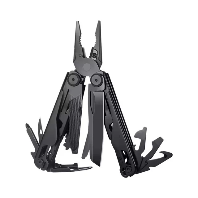 Multitool Pliers Pocket Knife Camping Hiking Gear Multitool Knife 15-in-1 Multi Tool Saw Scissors for Men Camping Hiking