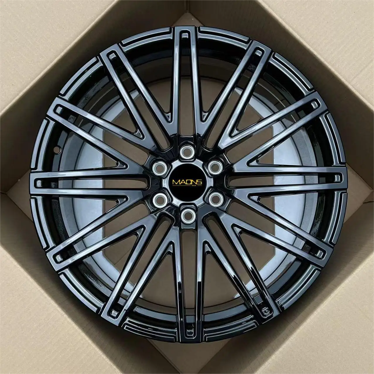 WHEELSHOME MAONS GOLD Racing Custom wheels Manufacturer Cadillac XT5 20INCH V Spokes Forged wheels