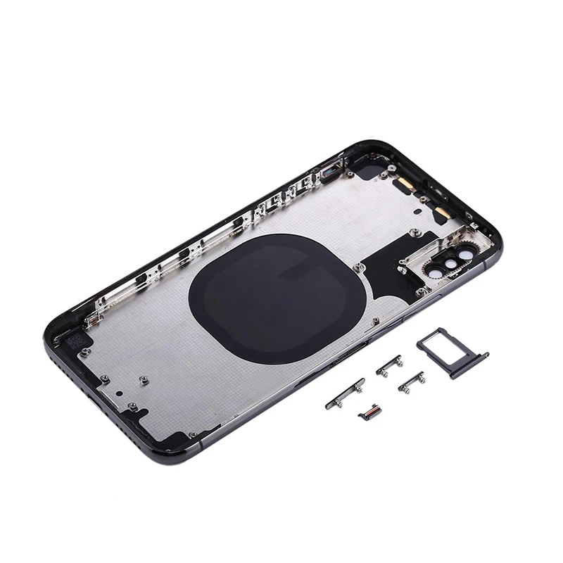 Задняя крышка батарейного отсека для iphone X/XS Xmax XR 11 12 задняя X max средняя рамка шасси полный корпус в