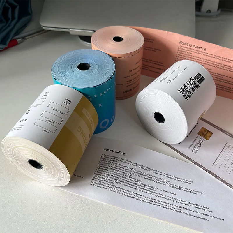 Custom Voucher Cash Coupon Admission Entrance Tickets Thermal Paper Ticket Rolls