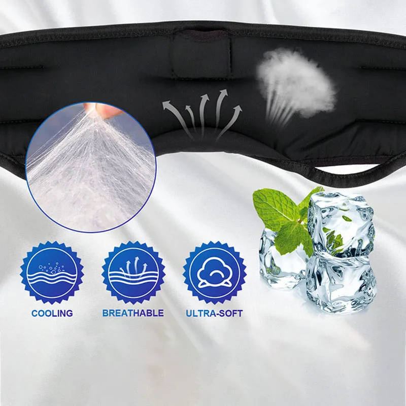 Летняя 3D музыка Eyemask BT дышащая маска для сна Регулируемая Беспроводная умная накладка на