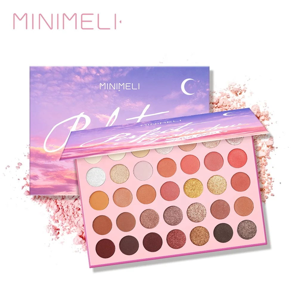 MINIMELI Eyeshadow Palette 35 Colors High Pigment Glitter Makeup Eyeshadow Palette Wholesale Cosmetics