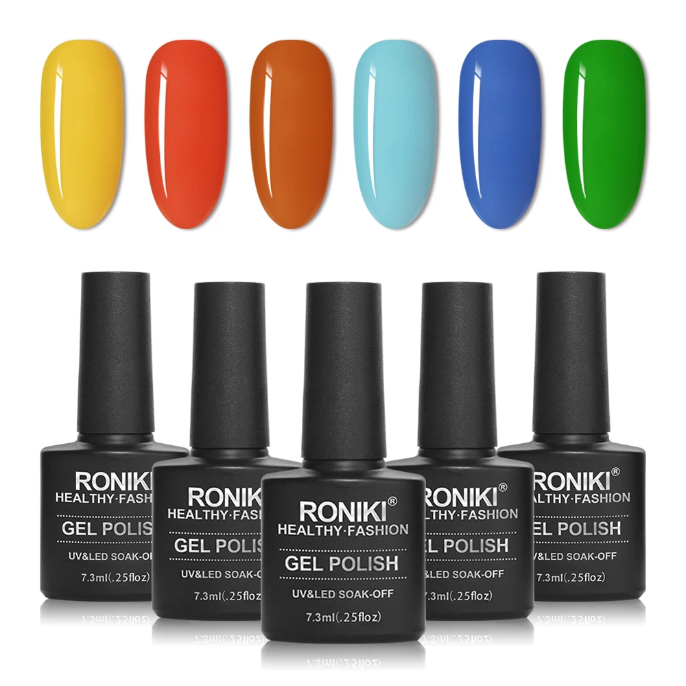 Бесплатный образец гель-лака для ногтей RONIKI OEM Creat ваш бренд личный логотип 3000 цветов УФ