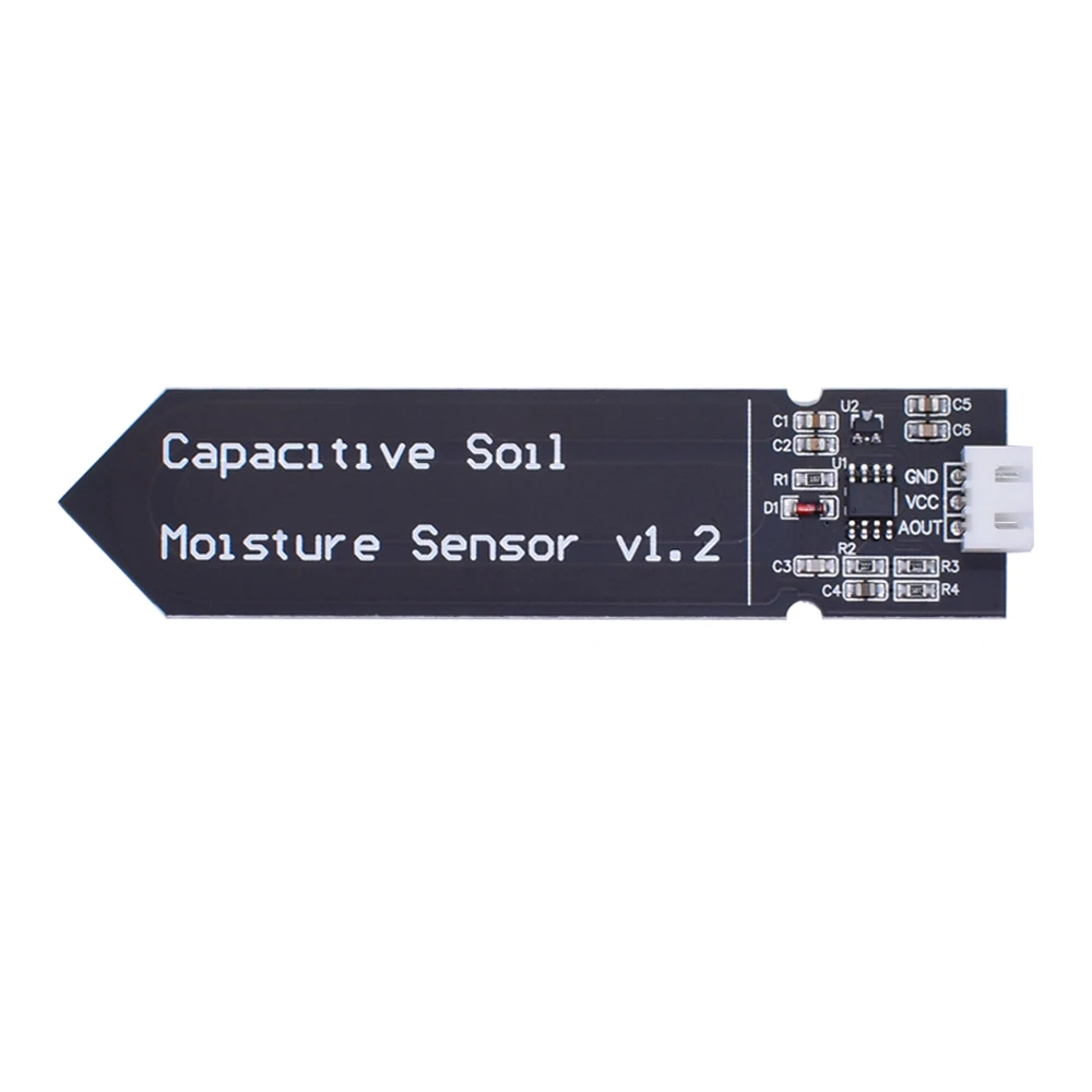 Capacitive Soil Moisture Sensor Module Not Easy to Corrode Wide Voltage Wire 3.3-5.5V Corrosion Resistant W/ Gravity