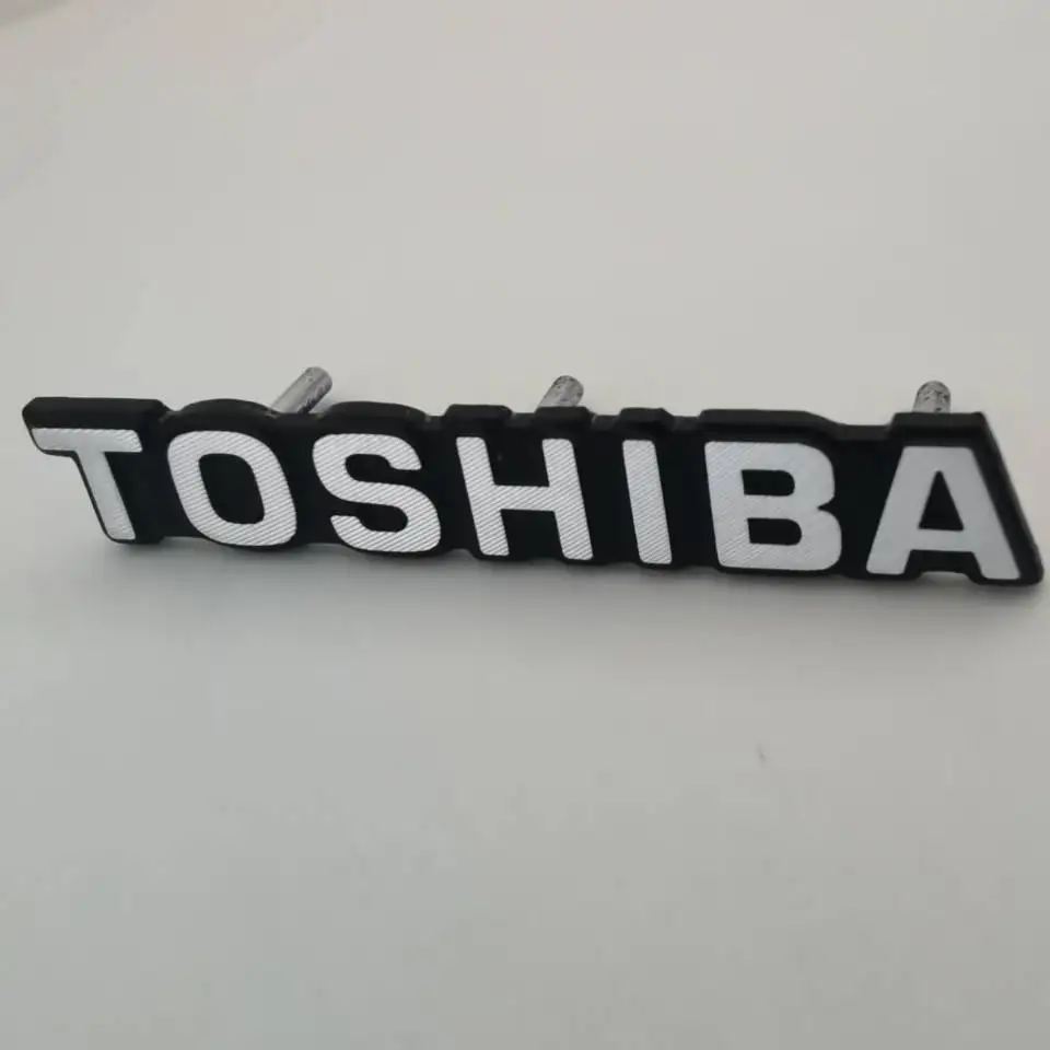 ecthing aluminum nameplate sticker steel logo label  for refridge tv machine laptop furniture