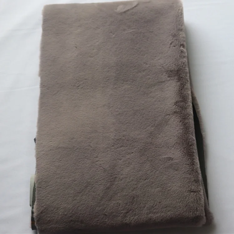 PU Bonded combination Rabbit Faux Fur Fabric Artificial Fake luxury faux fur