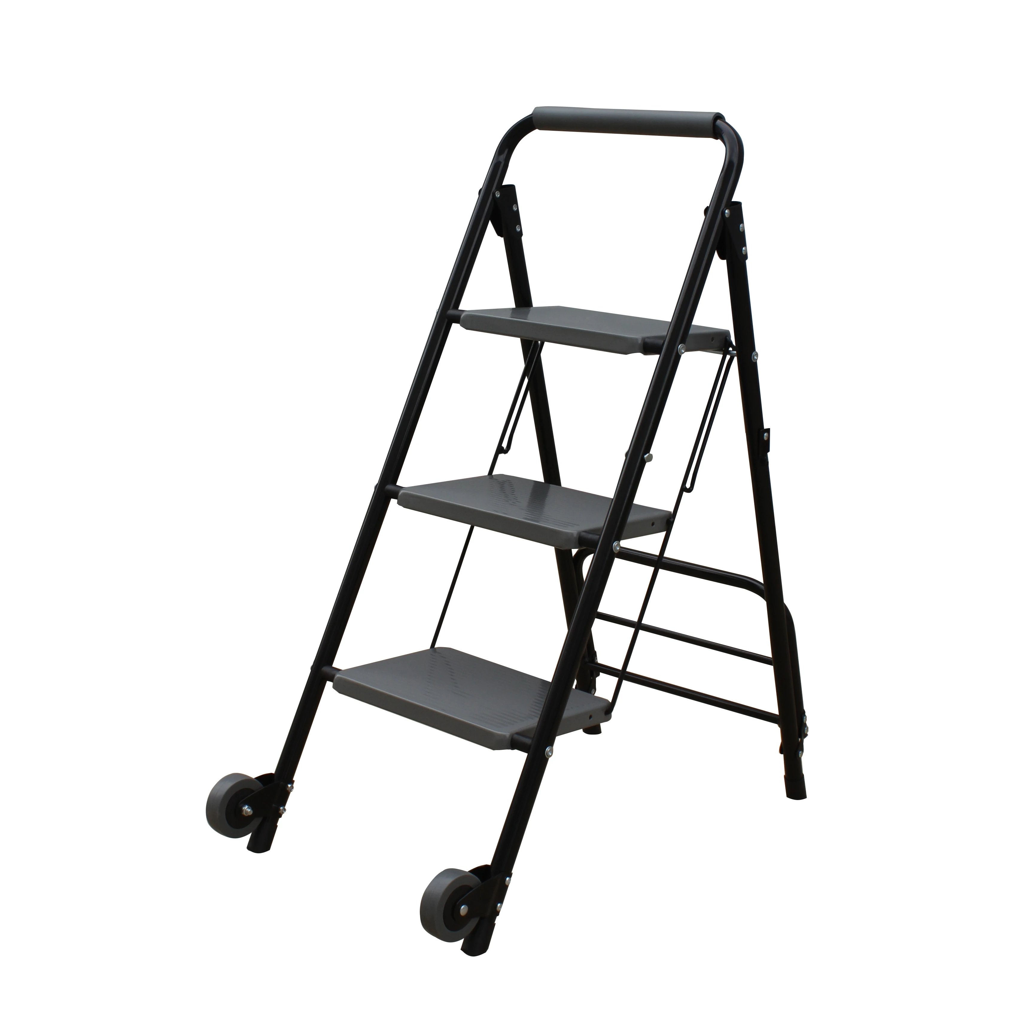 2022 US multi-purpose trolley ladder hand carts trolleys hotel trolley cart for home use with ANSI cert