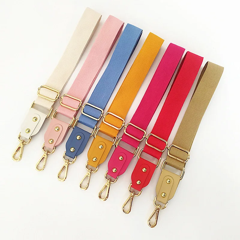 Colorful Wide Shoulder Strap Adjustable Replacement Cotton   Shoulder Belt Guitar Crossbody Purse Handbag Straps