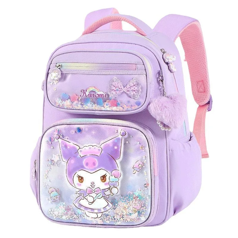 New Fashion Large Capacity Sanrioo Kuromi Melody Kitty Anime School Bags Cartoon School Backpacks for Girls