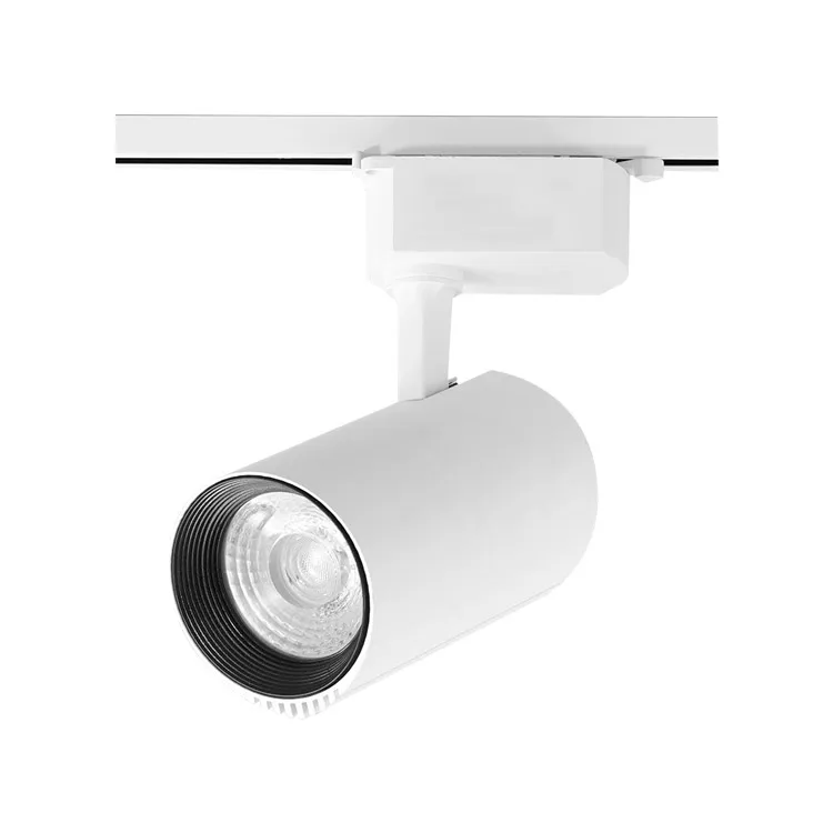 beam angle changeable focus adjustable LED COB Track Spot Light with zoom for art gallery museum lighting