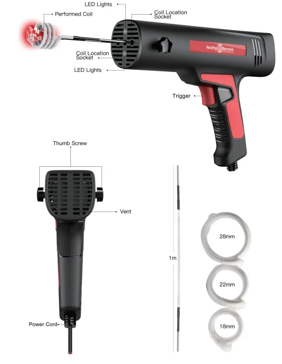 220V CE ROHS Heat Inductor Kit Handheld Induction Heating Bolt Remover