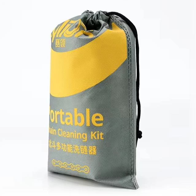 Cylion Folding Cleaning Brush Sponge Sickle Hook Bike Chain Tool Set Bicycle Cleaning Kit