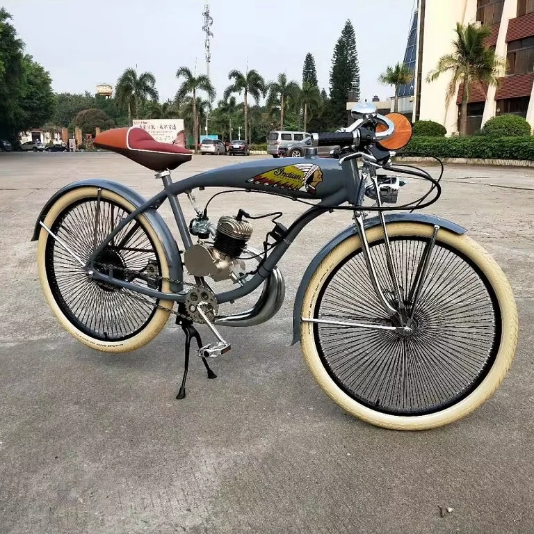 Sportsman flyer vintage bicycle antique indian style bicycle with gasoline engine
