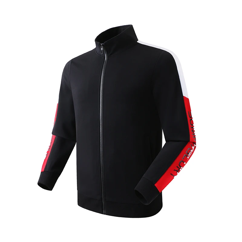 
Custom Color Men Jogging Wear Windproof Viscose Fabric Jacket Suit Sets Add Logo 