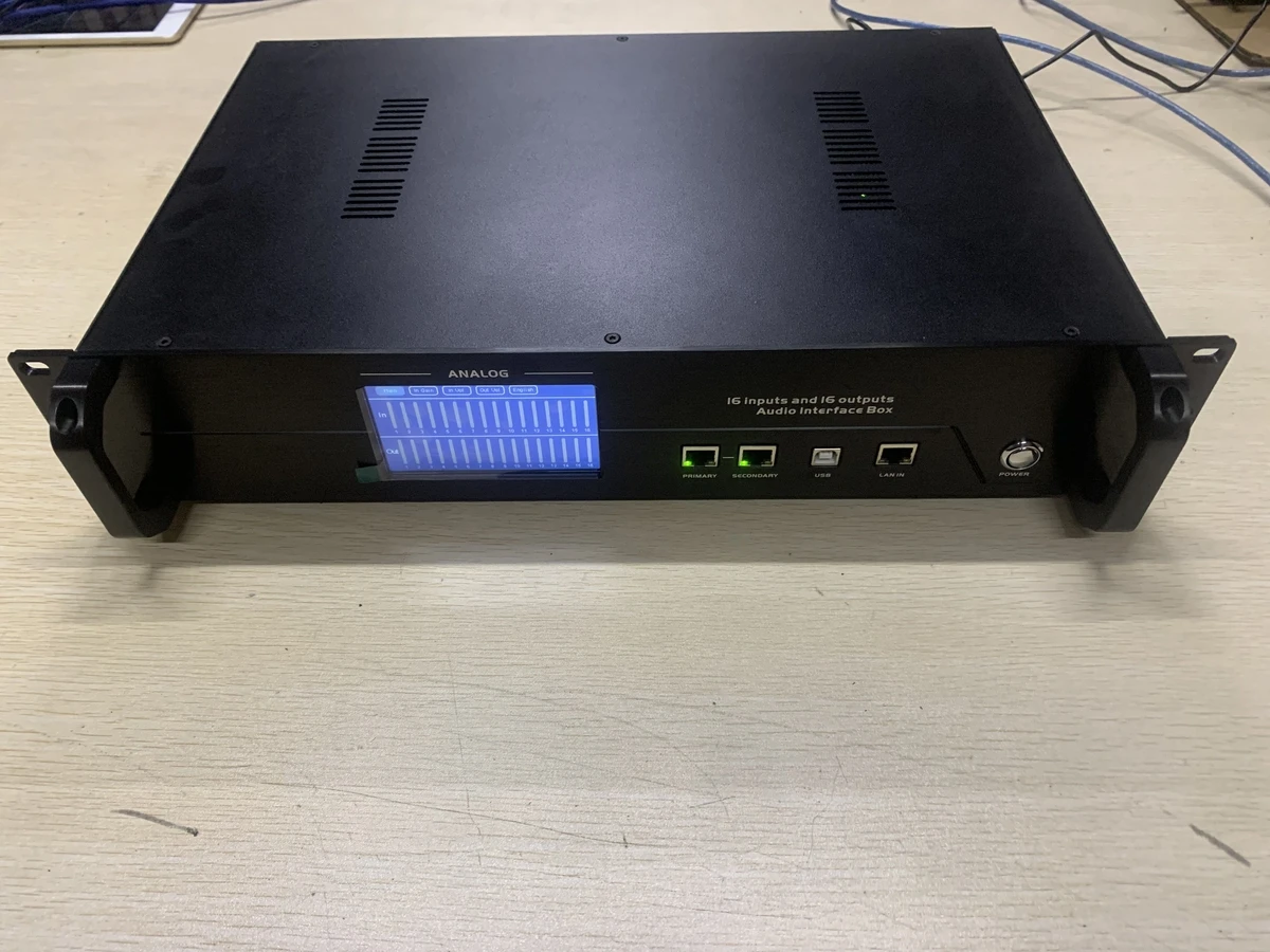 DL16 Dante Audio Converter Interface Box Analog Audio To Digital Signal Converter Professional Audio System