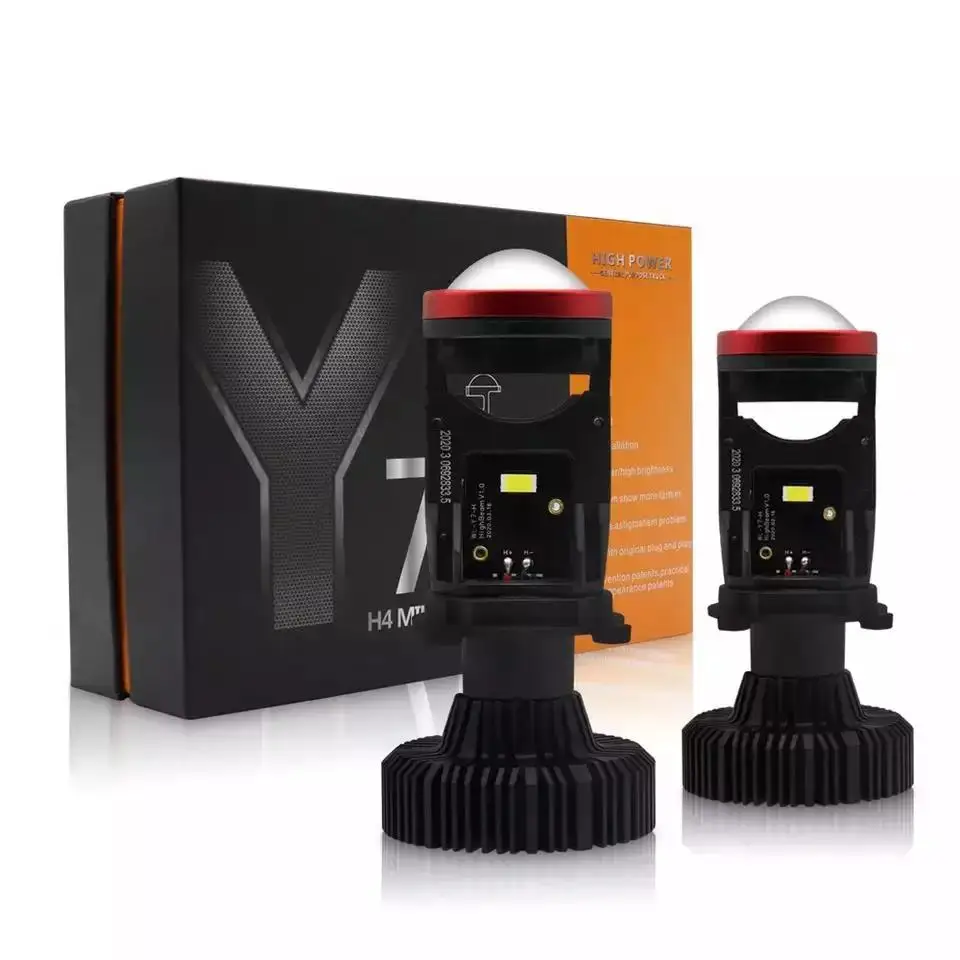 Wholesale H4 Led Headlight Projector Y6D Y7D Car Headlight Bulbs 35w High Low Beam Auto Lamp H4 Projector Bi Led