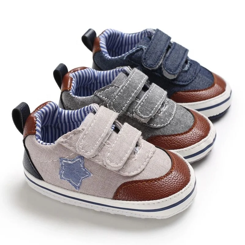 Denim Infant Boys Wholesale Sports Toddler Baby Shoes For Walker