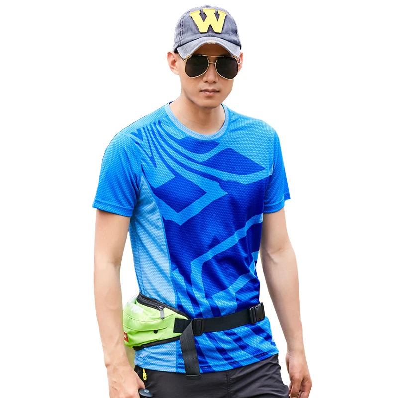 
In Stock Custom Logo 100% Polyester Sublimation Shirts Running Soccer Sports Dye Gym T Shirt 