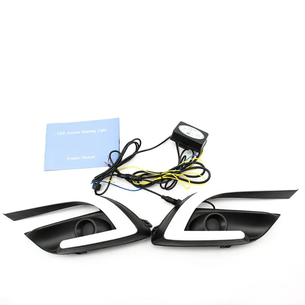 12 Voltage waterproof LED DRL Foglight daytime running light For Mazda 3 Axela  2016 - 2017 car accessories