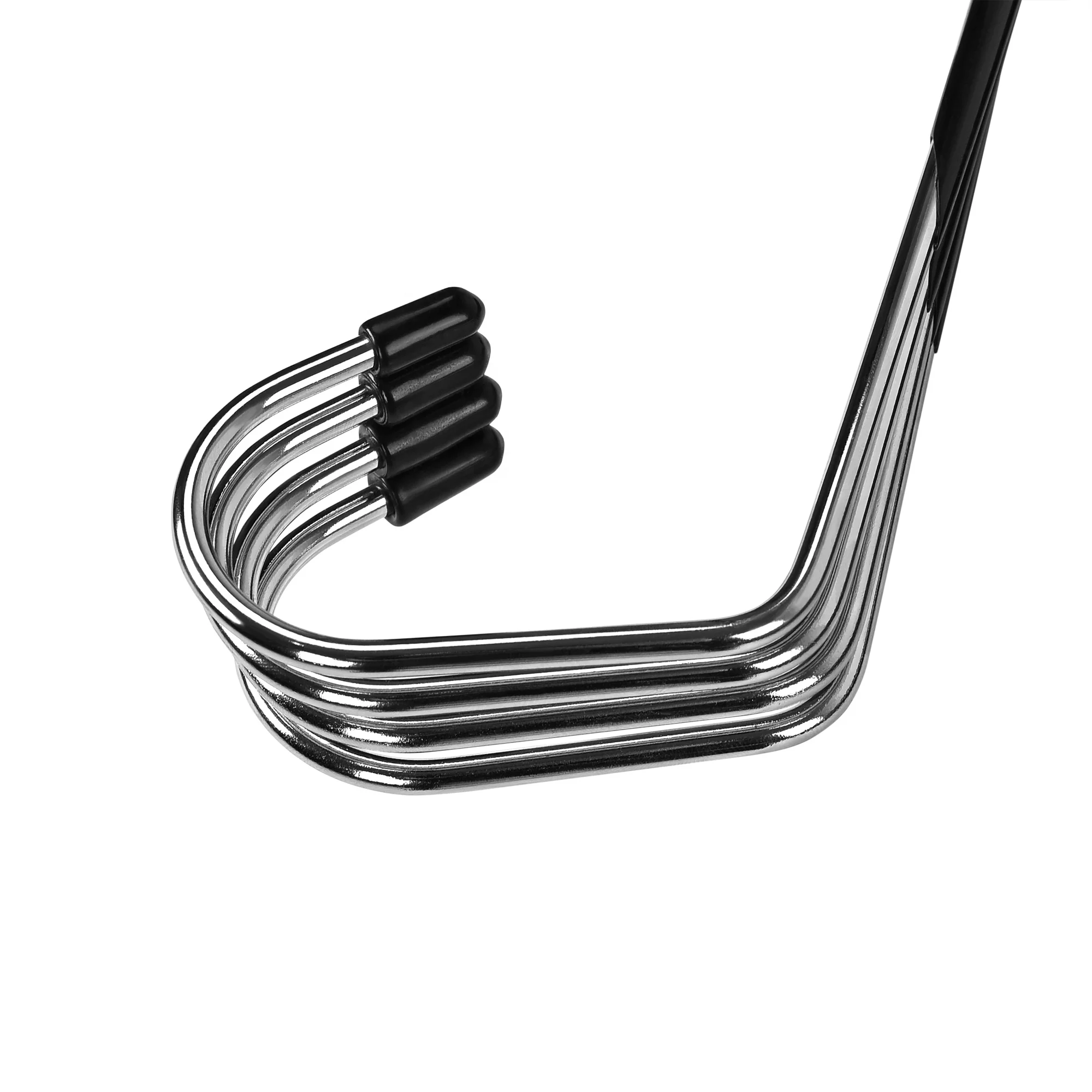 Wholesale Non Slip 5 Tier Open-Ended Cloth Pants Hanger Closet Storage Organizer Saving Space Metal 4 Pack Pants Hanger