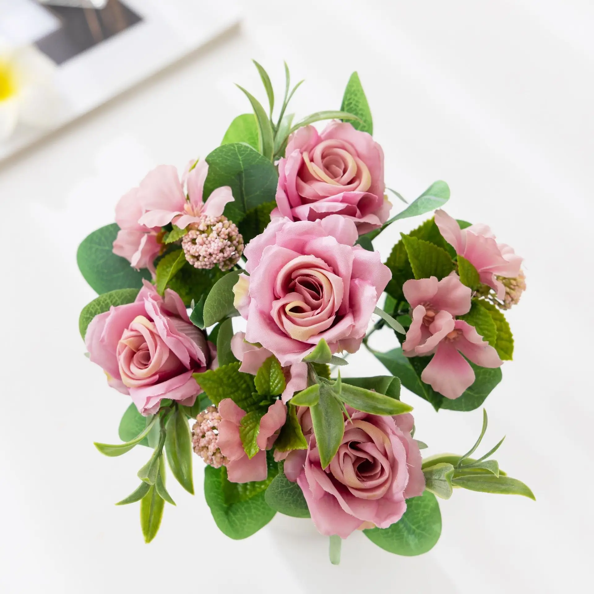 Artificial flower bouquets, home decoration, green plant accessories, living room dining table decoration