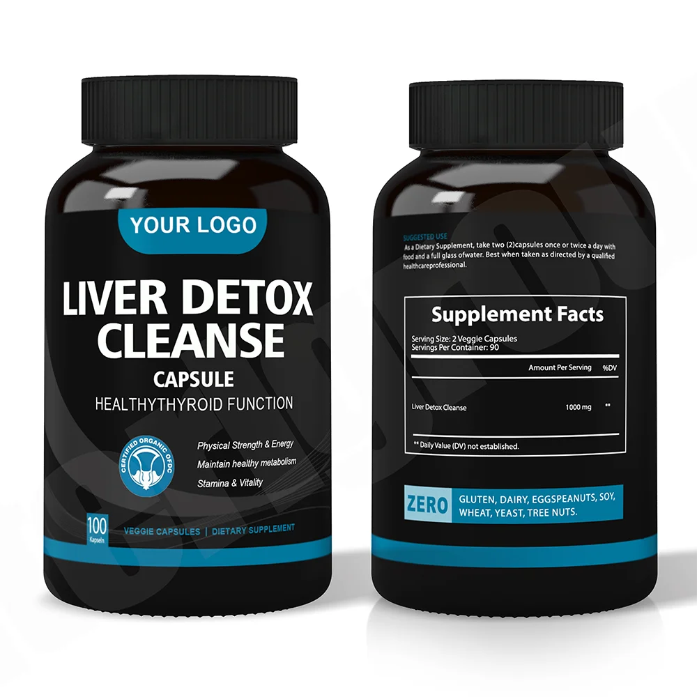 OEM Liver Cleanse and Detox Repair Pills Halal Herbal Tea Weight Lossy Slimming Nature Capsules