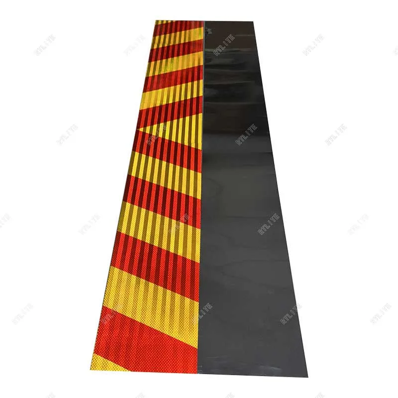 Customized Logo 170cm*20cm Long Vehicle Reflector Sticker Reflective Material Reflective Marking Board For Truck