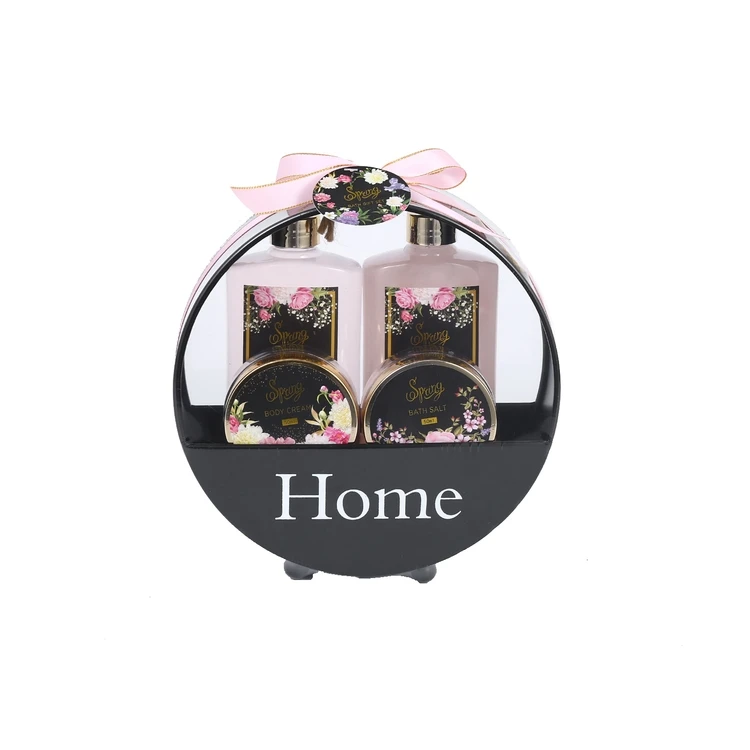 High Quality wire basket body care set Custom Fragrance Cleansing Moisturizing spa gift set for women
