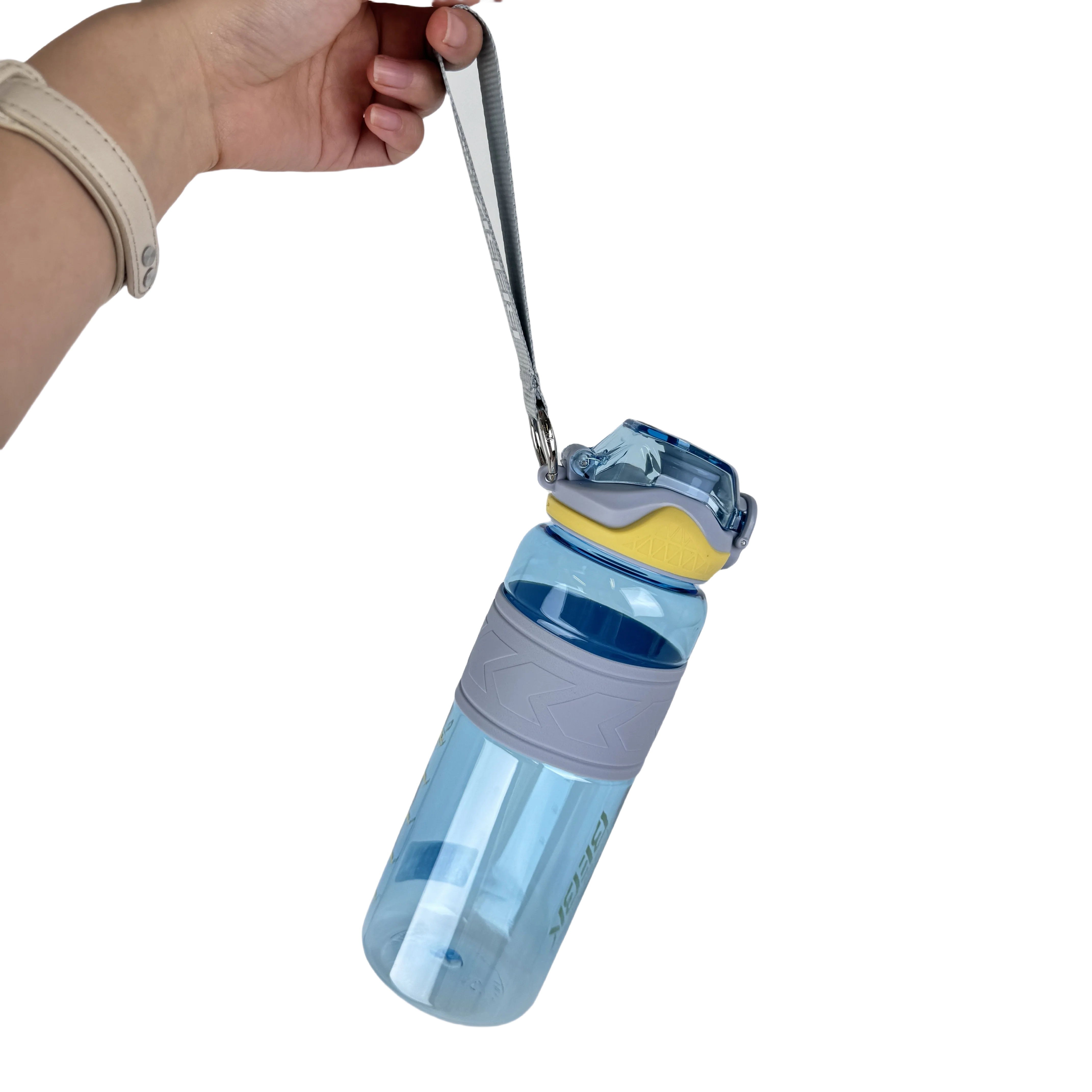 Factory Wholesale Sport Custom Logo Insulated Straw Strainer Tritan 800ml Plastic Motivational Water Bottles with measurement