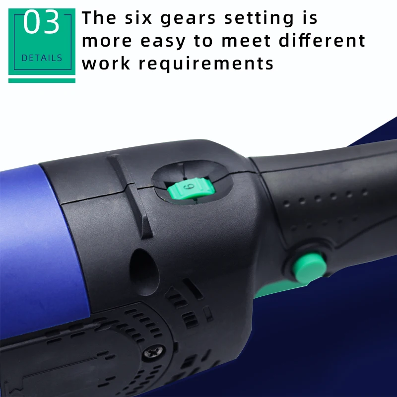 ANTIEFIX  1200W 180mm Dural Action Angle Grinder Type Electric Car polisher