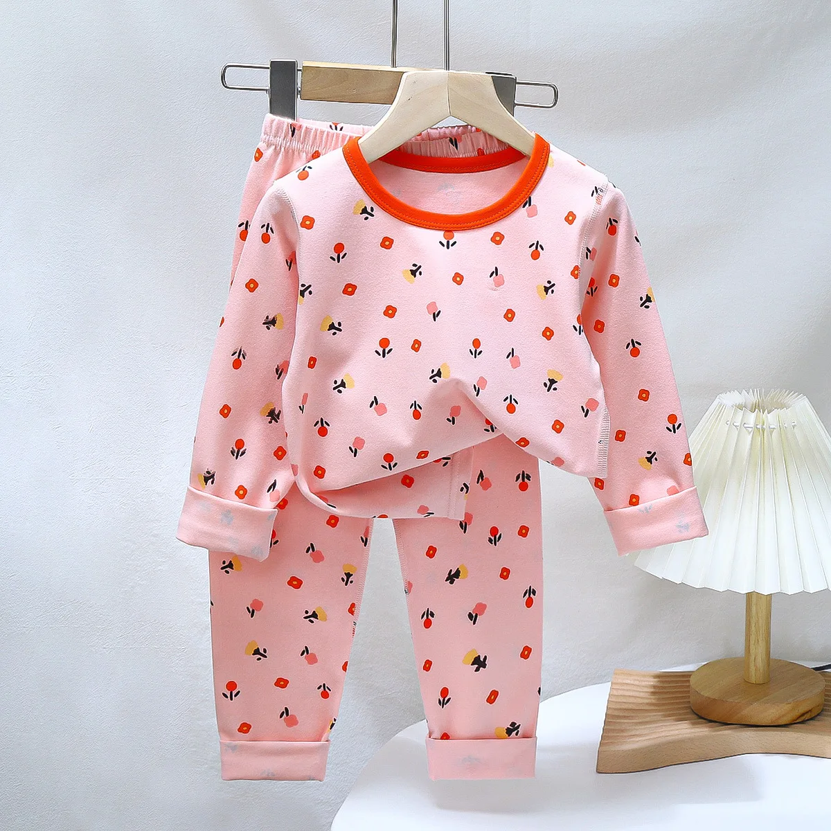 Rarewe Autumn Winter Children Cute Pajamas Set Kids Baby Underwear Soft Clothing Long Sleeve Children Sleepwear Pajamas