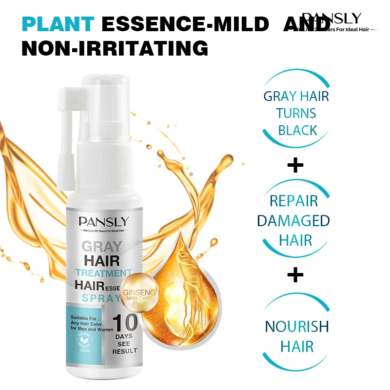 OEM ODM Naturally  White To Black Repair Gray Grey Anti Hair Loss Treatment For Bald Hair