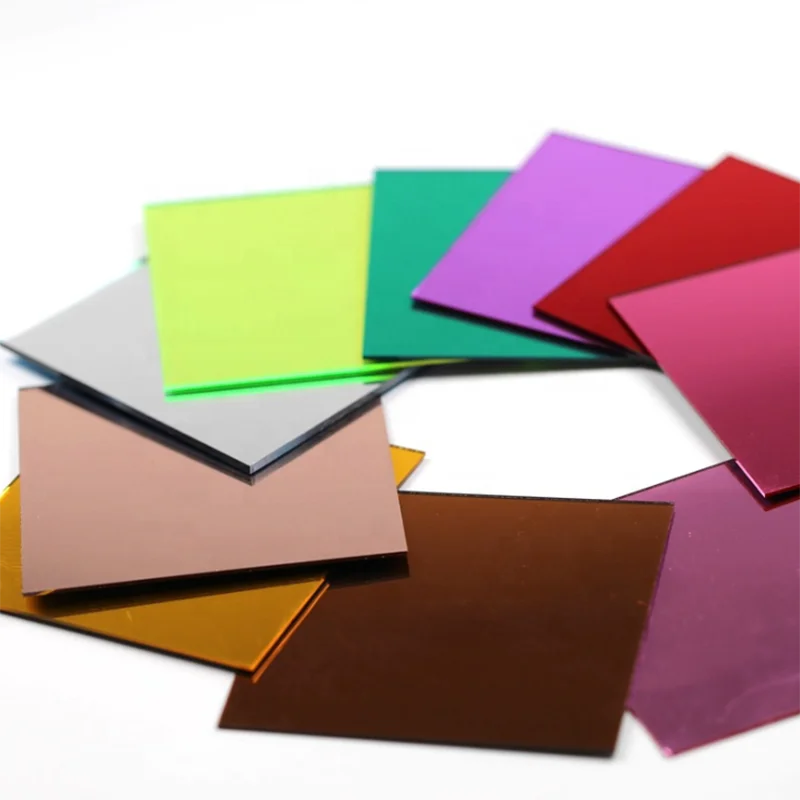 Chinaplas 4 X 8 Rainbow plexi glass board  PMMA acrylic sheet Color Mirror