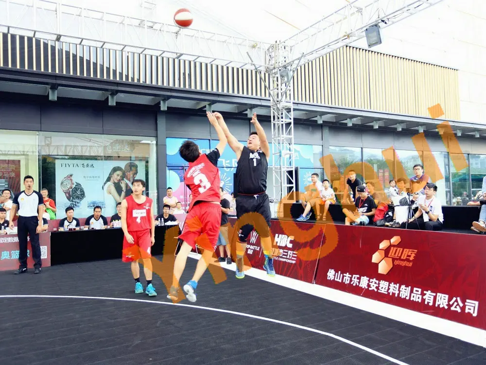 O-01 Multi-use activities 3x3 portable outdoor basketball court gym flooring price with FIBA certificate