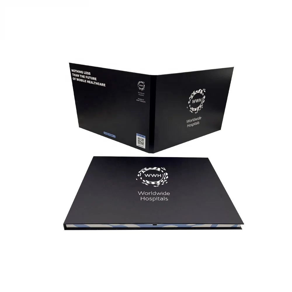 Customized 7 Inch Lcd Voice Gift Card Mailers Business Promotion Video Greeting Card Digital Brochure