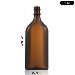Wholesale Most popular amber drink 500 ml 16 oz glass beer bottle