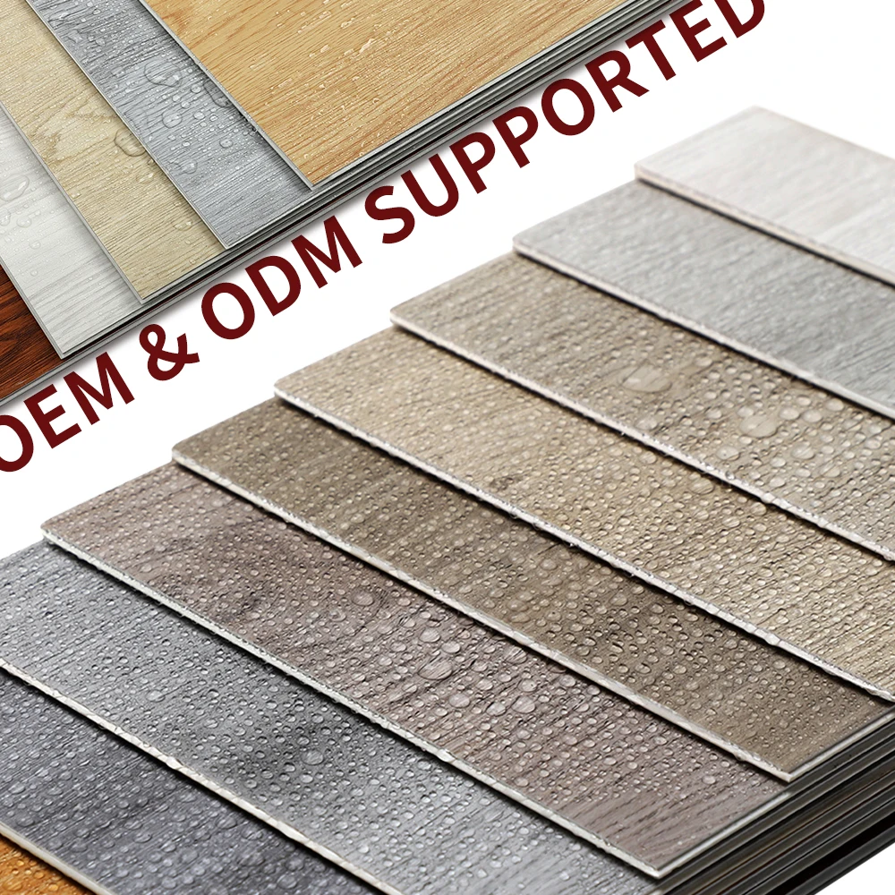 DEMAX MEX BR SPC click system flooring with Wood embossed UV coating Surface Treatment