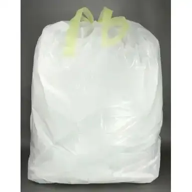 Rope Drawtape Garbage Bag Drawstring Trash Bags Bin Plastic Lineron Roll Used in Office and Home for rubbish
