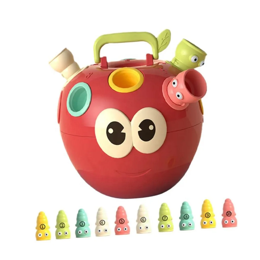 Монтессори, игрушка-марионетка для раннего обучения, цифровая цветная познавательная сортировка, детская игрушка-сортировщик для координации рук и глаз