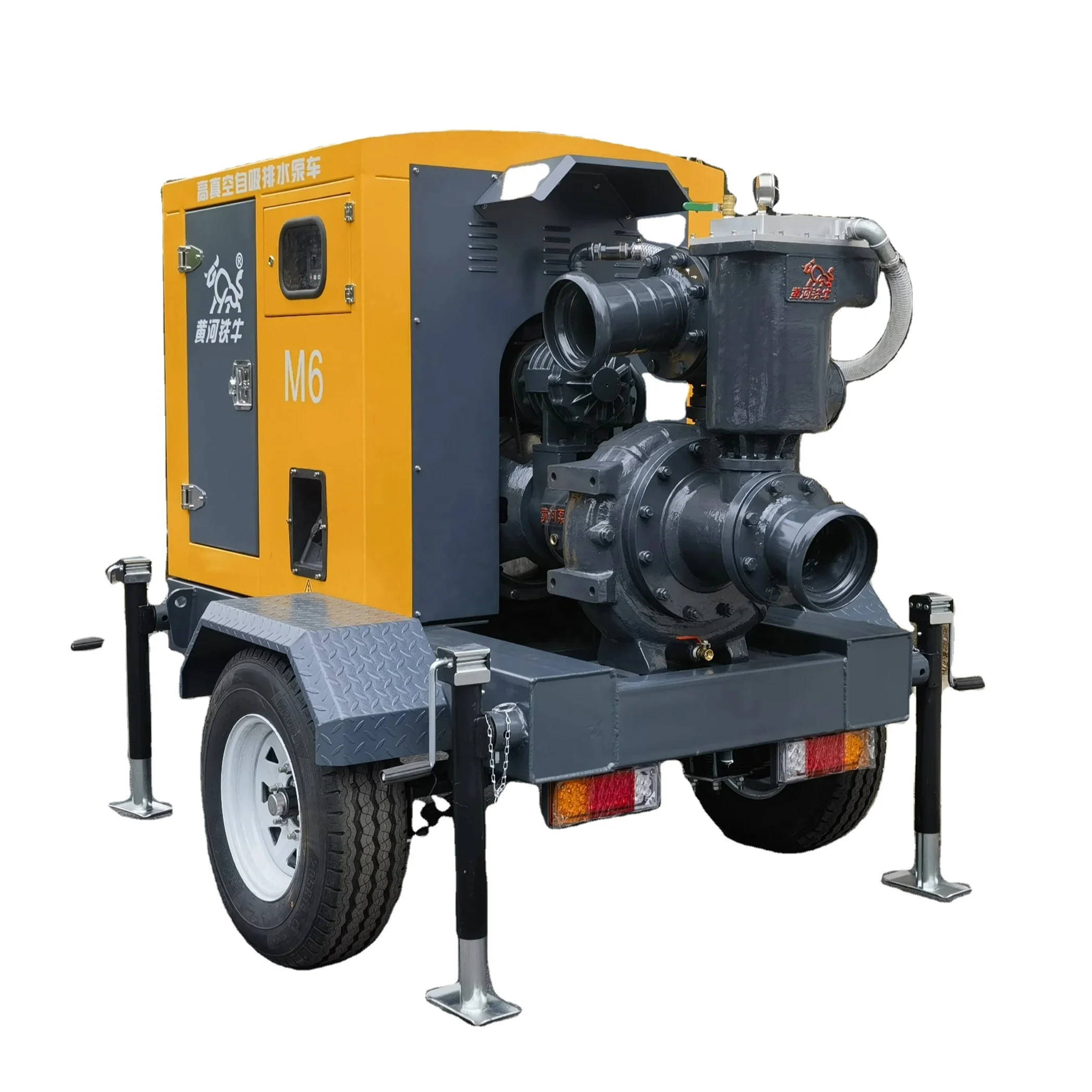 6-inch farmland irrigation and fish farming drainage high head self suction sewage pump