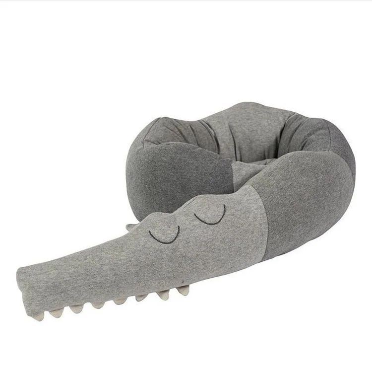 
China wholesale lovely cute cotton soft plush stuffed crocodile doll for baby play toy 