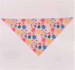 Pet Saliva Towel Easter Rabbit Easter Eggs Pet Scarf Dog Triangle Towel Cute Cat Clothing Bibs Pet Products