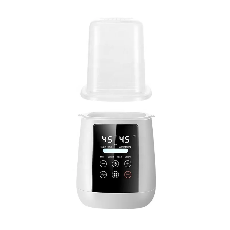 Portable baby travel use wireless touch contral electric LCD screen milk food heating single baby bottles warmer