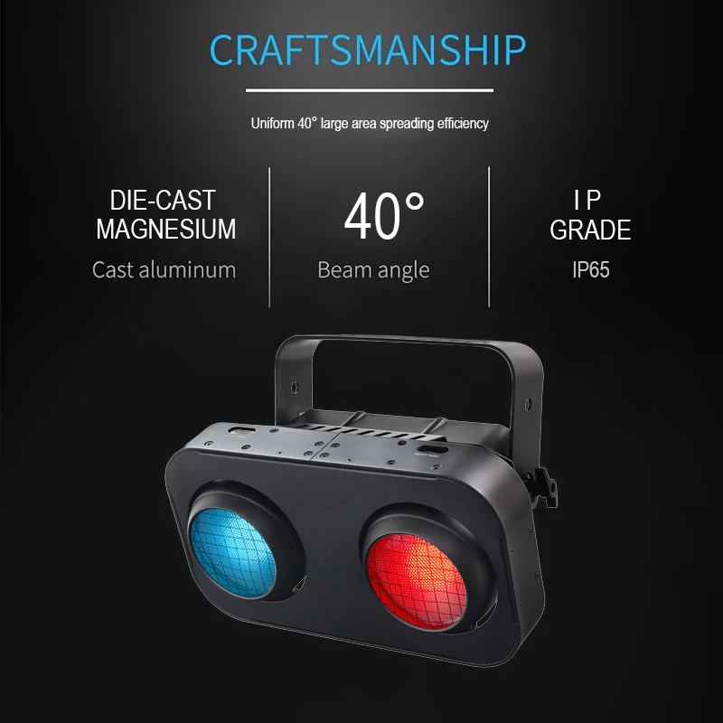 IP65 outdoor Stage LED Audience Blinder 200W CCT White 90W * 2PCS LED COB Blinder Light