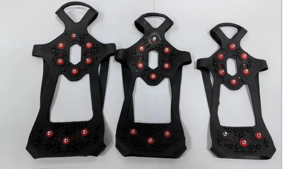 Unisex Discrete Cleat Snow Boots Winter Ice Grip Heel Stud Shoes with Sole Rod Carbide Grips for Spike Heels Ladies Shoes