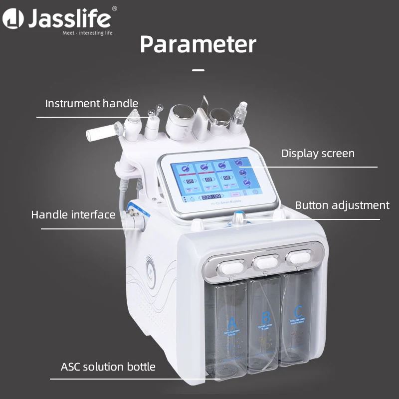 Jasslife RF Radio Frequency Lifting Ipl Rejuvenation Small Bubbles Mini Oxygen Therapy Jet Peel Machine
